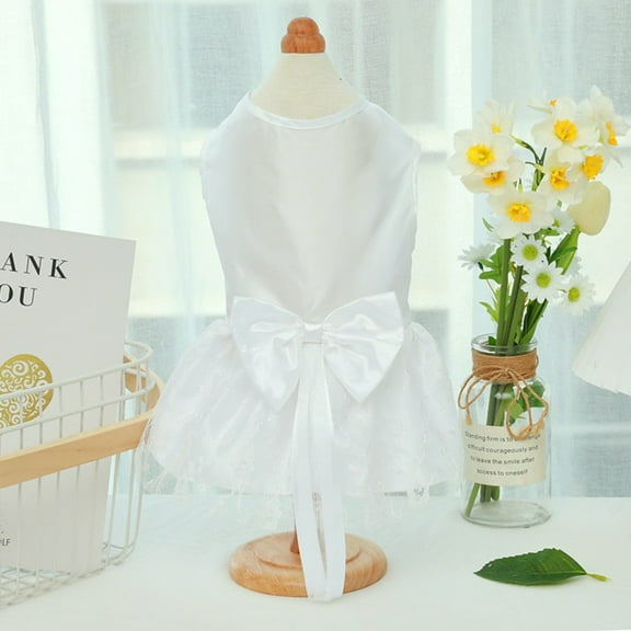 Mosey Beautiful Pet Skirt Lace Printing   for Outdoor   Dress-up