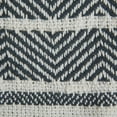 thumbnail image 3 of Black & Mineral 2-Tone Chevron Stripe Throw, 3 of 6