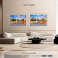 thumbnail image 4 of Elephant Stock Ocean Drive Miami Wall Art - Horizontal Canvas Wall Art - Living Room Wall Decor - City Canvas - Blue And Orange Decor - 51" x 34", 4 of 8