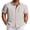 Light Gray, variant on COOFANDY Men' Summer Linen Shirt Casual Short Sleeve Button-Down Beach Wedding Cruise Wear for Men