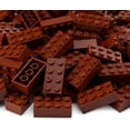 thumbnail image 5 of 2x4 Bricks 320 Pieces Reddish Brown Parts Building kit Creative Play Set Classic Blocks Toy Accessories Compatible with 3001 Major Brands (Reddish Brown), 5 of 6
