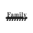thumbnail image 2 of Naittoop Black Metal Key Holder with 8 Hooks 11in Wall Mounted Family Key Rack Iron Storage Shelf Modern Entryway Decor Hook for Keys Accessories Multi Use Hanger, 2 of 6
