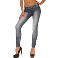 thumbnail image 5 of Jeggings For Women Neat Appearance Everyday Style Summer Picnic Outfits Active Lounge Flowy Look Road Trip Everyday Outfit For Vacation And Travel Black Free Size, 5 of 6