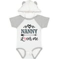 thumbnail image 3 of Inktastic Nanny Loves Me Grandchild Girls Baby Bodysuit, 3 of 5