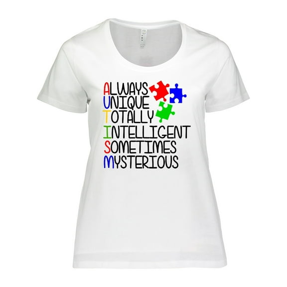 Inktastic Autism Awareness Acronym Women's Plus Size T-Shirt