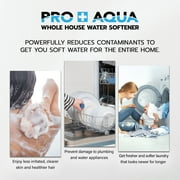 PRO+AQUA Whole House Water Softener High Demand Heavy Duty 80,000 Grain Capacity 1 Ports