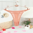 thumbnail image 3 of Aayomet Culotte Femme Taille Basse Ultra Fine en Maille Transparente (Rouge Melon D\'eau, m), 3 of 4