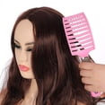 thumbnail image 4 of Peine para enredos vaciado - Peine curvo con cerdas de jabalí - Cepillo de peinado para el cabello, 4 of 5