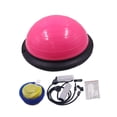 thumbnail image 3 of Pelota De Equilibrio De Media Base Antideslizante Para Entrenamiento De Equilibrio En Casa, Gimnasio, Fuerza Central, Color Rosa Y Rojo, 3 of 8