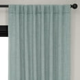 thumbnail image 3 of Sea Thistle Faux Linen Room Darkening Curtain (1 Panel), Sea Thistle, 50W X 120L, 3 of 11
