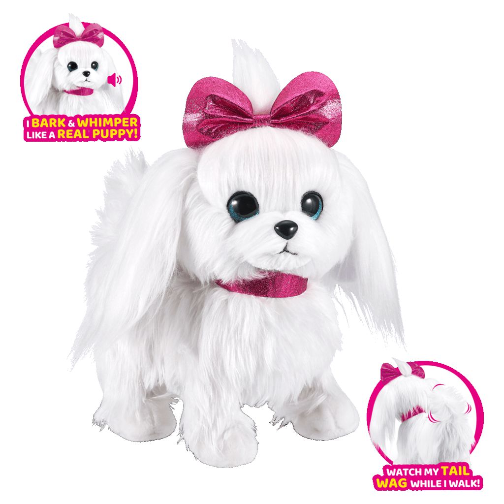 Pets Alive Lil' Paw The Walking Puppy by ZURU Interactive Dog That Walk, Waggle, and Barks, Interactive Plush Pet, Electronic Leash, Soft Toy for Kids and Girls - image 4 of 7