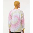 thumbnail image 3 of Colortone Mens Tie-Dyed Long Sleeve T-Shirt, M, Desert Rose-0, 3 of 5