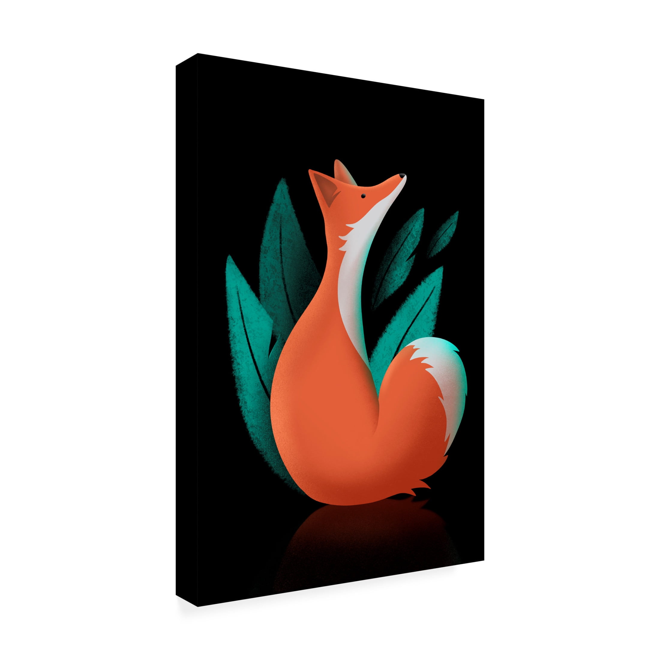 Trademark Fine Art Fadil Roze Foxy Trot Canvas Wall Art