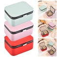 thumbnail image 6 of Travel Jewelry Case, 3.14" Small Jewelry Box, Travel Jewelry Organizer, Portable Jewelry Boxes for Women, PU Leather Mini Jewelry Travel Case, Travel Jewelry Box, Necklaces Earrings Organizer,Red, 6 of 6
