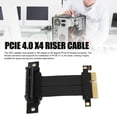 thumbnail image 3 of Cable Elevador PCIe 4.0 X4, Cable De Extensión De La Tarjeta Gráfica, Adaptador De GPU PCIe 4.0 X4 8Gbps Hacia Atrás Para M.2 Wifi USB Sound Card SSD GPU, 3 of 7