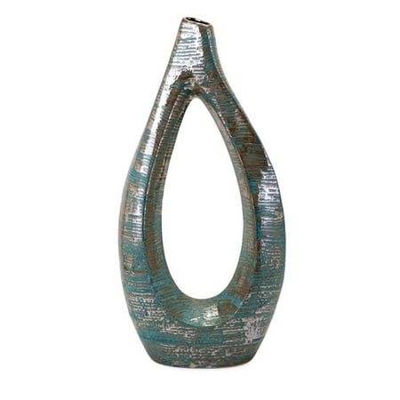 Imax 25541 Nehum Large Oversized Vase 44 Teal Walmart Canada