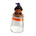 thumbnail image 1 of Tarro de almacenamiento de cocina, tarro de almacenamiento de alimentos, centros de mesa para fiesta de Halloween, bote de almacenamiento, organizador calabaza con sombrero, 1 of 8
