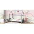 thumbnail image 5 of Twin Bed With House Design - Grey Color Harmony House-shaped Practicality, 5 of 6