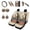 250 Anniversary Eagle Flag, variant on Chririnla Skull Flame Car Seat Cover Front Back Seat Protector Set of 14 Universal Vehicle Seats Covers Full Sets with Steering Wheel Cover, Handbrake Pad, Coasters, Casual Car Interior Accessories