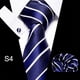 thumbnail image 5 of Corbata para hombre, traje formal, traje profesional a rayas, traje de verano, 5 of 6