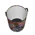 thumbnail image 3 of Haiem Vintage Floral Laundry Basket, Laundry Hamper, Collapsible Laundry Baskets, Dirty Clothes Hamper, Waterproof with Handles for College Dorm, Family-Medium, 3 of 8
