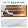 thumbnail image 3 of MOONORAH Stair Treads Non Slip Carpet Mat for Wooden Steps with Reusable Adhesive, Polyester TPR Backing Edging Stair Rugs 30'' X 8'' Indoor Stair Runners for Kids Elders & Dogs -4pc, Dark Grey, 3 of 9