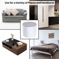 thumbnail image 3 of Set of 4, Furniture Risers, Table Riser, Round, White, 3 of 5