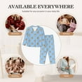 thumbnail image 6 of KLL Corgi Dog Print Women's Long Sleeve Pajamas with Pants Sleepwear Loungewear 2 Set-Large, 6 of 7