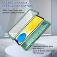 thumbnail image 4 of Funda Soke para iPad 11.ª generación de 11 pulgadas con protector de pantalla, color verde, 4 of 7
