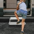 thumbnail image 5 of Folding RV Step, Foldable Aluminum Alloy RV Camper Step, Manual RV Step with LED Light, 5 of 15