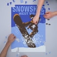 thumbnail image 3 of Snowshoe, West Virginia, Colorblock Snowboarder (1000 Piece Puzzle, Size 19x27, Challenging Jigsaw Puzzle for Adults and Family, Made in USA), 3 of 4