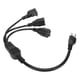 thumbnail image 3 of Cable Divisor De Corriente De 1 A 3 Salidas, Cable Divisor De Corriente De 3 , Impermeable, Compacto, Resistente A La Abrasión, 16 AWG Para Monitores Para Licuadoras, 3 of 7