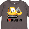 thumbnail image 4 of Inktastic Construction Truck I Love Diggers Boys or Girls Long Sleeve Toddler T-Shirt, 4 of 5