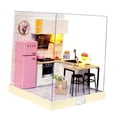 thumbnail image 4 of 1/24 DIY Cabin Dollhouse Handcraft Mini chen Toy with LED Light & Cover, 4 of 7