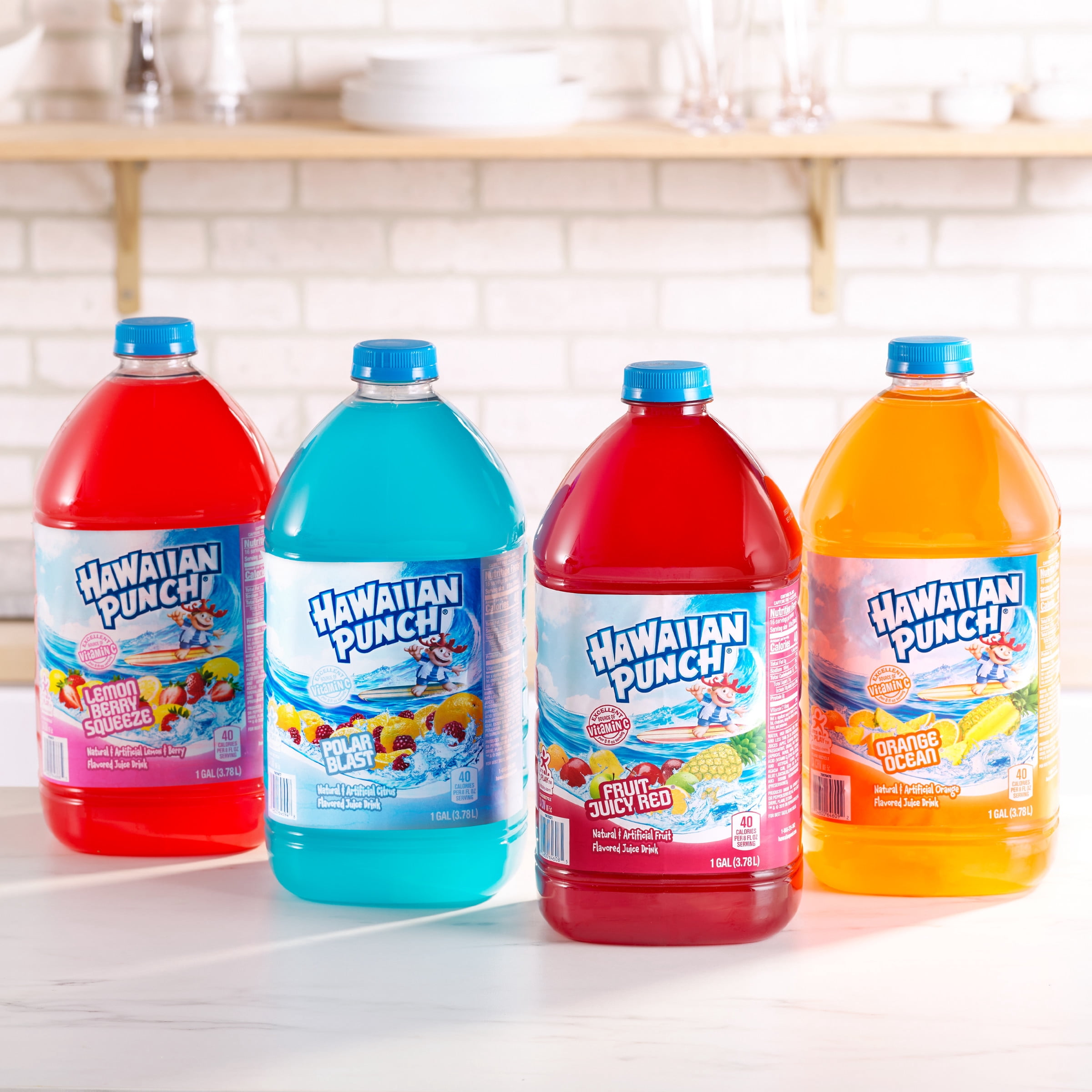 (24 Bottles) Hawaiian Punch Fruit Juicy Red, 10 fl oz