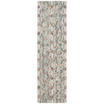 thumbnail image 2 of SAFAVIEH Trace Shavonne Geometric Trellis Wool Runner Rug, Light Blue/Blue, 2'3" x 8', 2 of 9