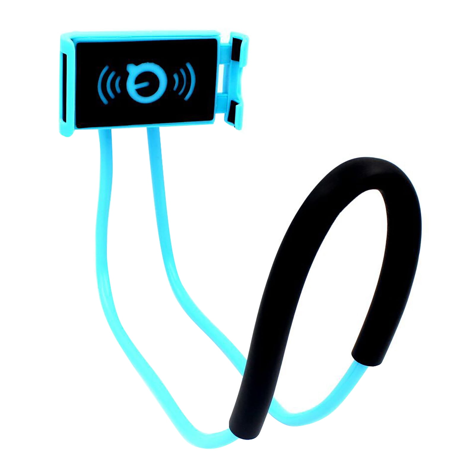 Phone Stand 360 Degree Rotation Lightweight Neckband Flexible Phone Lazy Bracket for Watching TV,Blue
