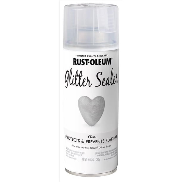 Pintura en aerosol Rust-Oleum, sellador transparente con purpurina, 300 ml