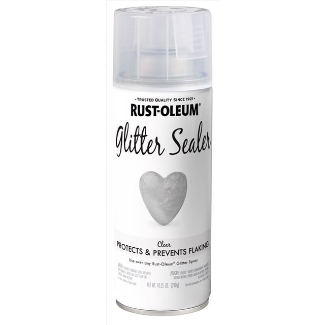 Pintura en aerosol Rust-Oleum, sellador transparente con purpurina, 300 ml