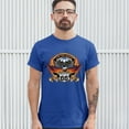 thumbnail image 3 of Tee Hunt Wordclass Motorcycles T-shirt Live the Legend Route 66 Biker Men's Tee, Blue, X-Large, 3 of 5
