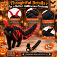 thumbnail image 6 of Cat Centipede Costume Halloween Pet Clothes, Plush Caterpillar Insect Outfit with Adjustable Straps, Funny Bug Cosplay Costume for Cats, Small Dogs and Holiday Parties, 6 of 8