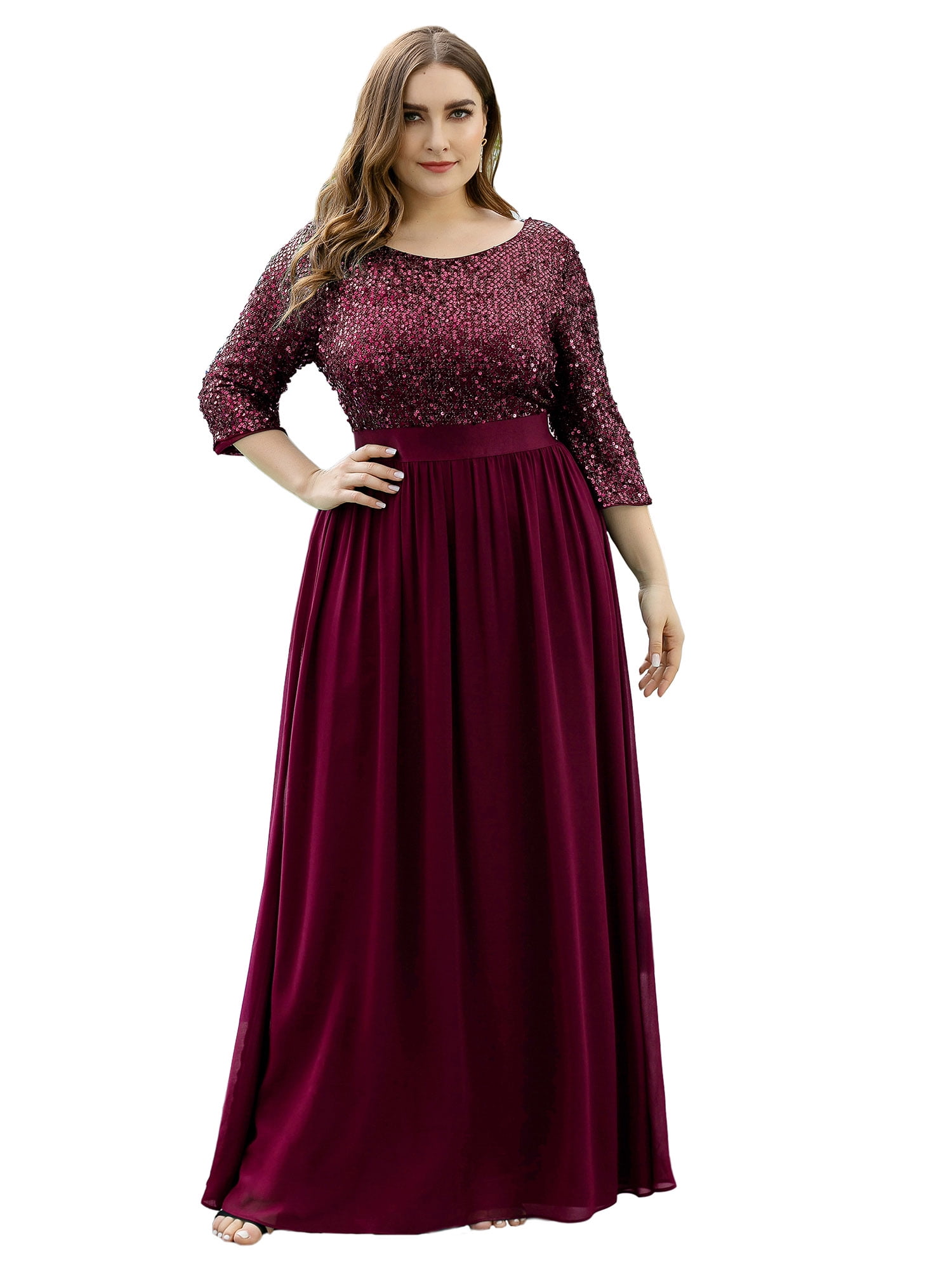 Sleeve Maxi Dress Plus 