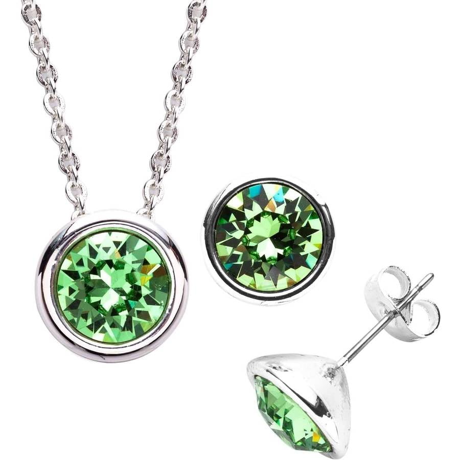 Swarovski Crystal Silver-Plated 