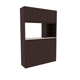 thumbnail image 5 of Mobi Alacena de Madera Modelo Cuenca Color Chocolate Largo 120 cm Mueble de Cocina Horno Microondas, 5 of 5