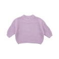 thumbnail image 1 of HBFAGFB Chandails pour Tout-Petits Fille Bébé Col Rond Manches Longues Confortables Blouse Violette Taille 9, 1 of 3
