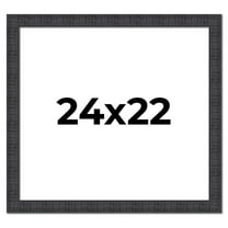 24x22 Frame Brown Rustic Solid Wood Picture Frame 1.5 Inches Wide | Interior Frame Depth 0.5 Inches