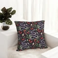 thumbnail image 6 of Pofeuu Snakes And Snake Fruit Print Double-sided plush pillowcase Square Throw Pillow Covers Pillows Cover for Living Room Bedroom Sofa Couch Cushion Cover（No pillow core）-18"x18", 6 of 7