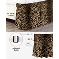 thumbnail image 3 of Leopard Print Wrap Around Bed Skirts for King Bed 16" Drop, Bed Skirt with Adjustable Elastic Belt Dust Ruffle Bed Valance for Bedroom Hotel Luxury Farmhouse Gradient Animals Texture Bed Frame Cover, 3 of 7