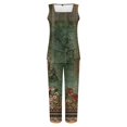 thumbnail image 2 of Nmmued Pants Sets Women 2 Piece Outfits, Summer Sets for Women, Loose Fitting Tank Tops for Women, Wide Leg Pants Woman, Travel Outfits for Women, Mint Green S, 2 of 5
