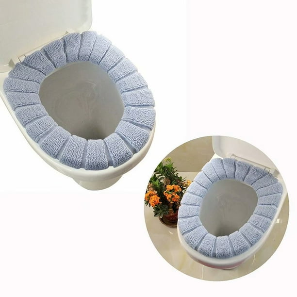 Bathroom Soft Thicker Warmer Stretchable Washable Cloth Toilet